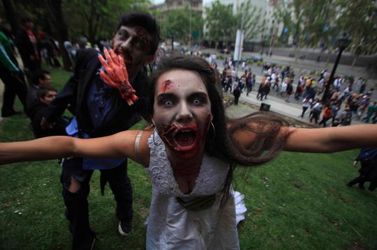 Zombie berkeliaran di Amerika