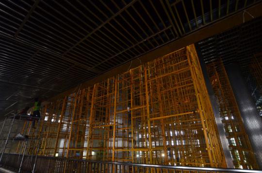 Renovasi interior masjid Istiqlal