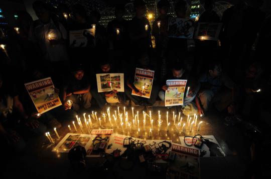 Aksi stop kekerasan terhadap wartawan