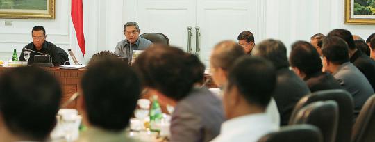 Presiden SBY pimpin rapat kabinet paripurna