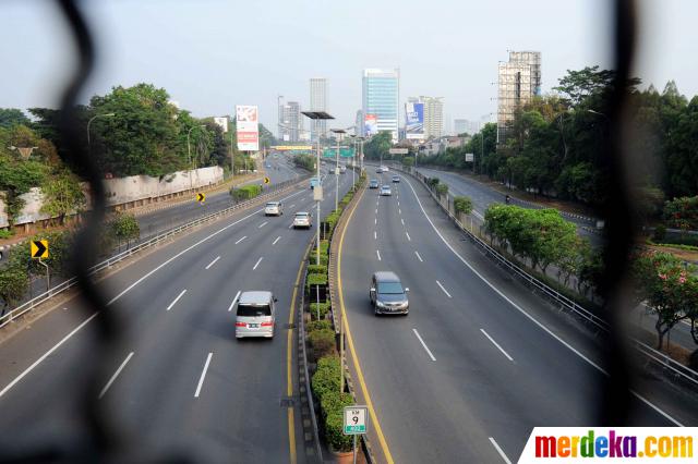 Foto : Jalanan sepi Jakarta saat Idul Adha merdeka.com