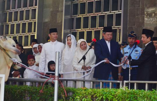 SBY dan Jokowi salat id bersama di Istiqlal