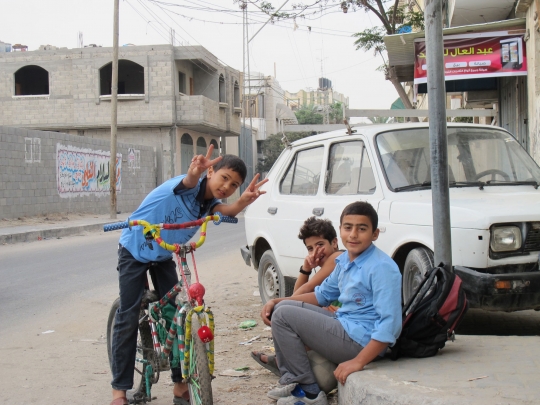 Senyum dan keceriaan anak-anak Gaza
