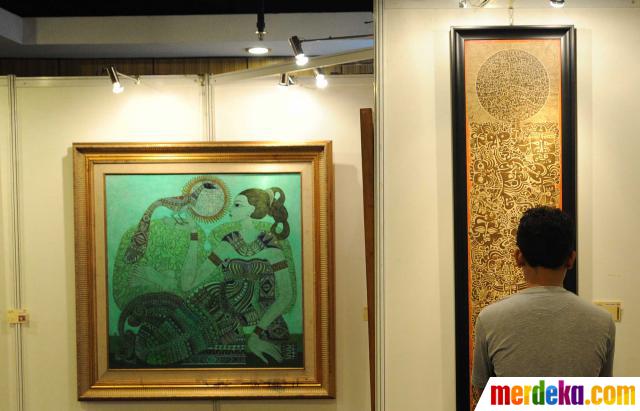 Foto : Pameran seni lukisan karya Alm Irsam merdeka.com