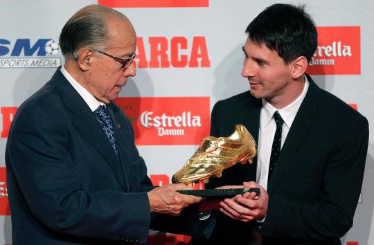 Lionel Messi dianugerahi trofi Golden Boot