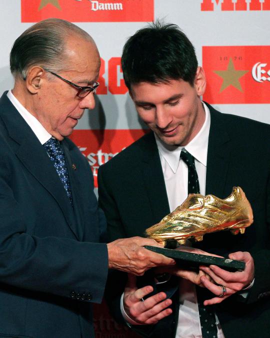 Lionel Messi dianugerahi trofi Golden Boot