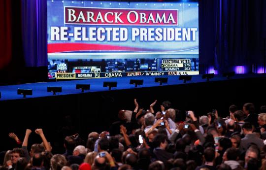 Warga AS rayakan kemenangan Obama