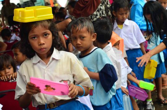Wajah anak-anak Sekolah Darurat Kartini