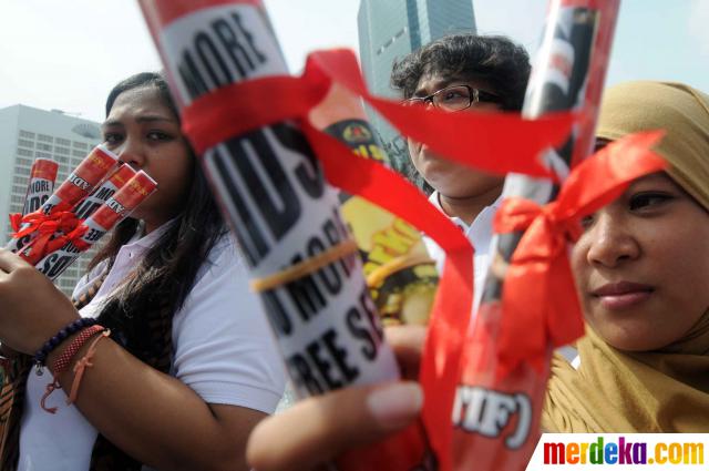 Foto : Mahasiswa peringati Hari HIV/Aids se-dunia di 