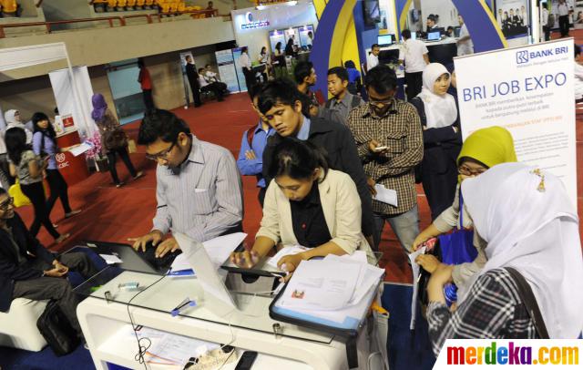 Foto : IBI Bankir Career Expo diserbu pelamar merdeka.com
