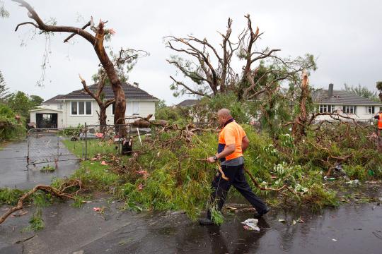 Selandia Baru diterjang badai tornado