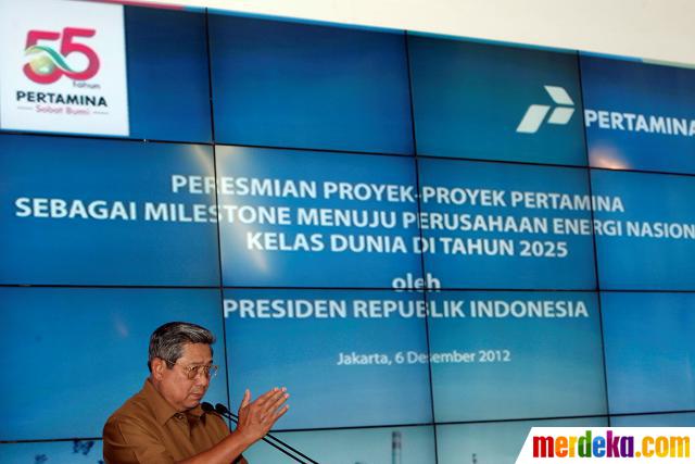 Foto : SBY resmikan delapan proyek Pertamina merdeka.com