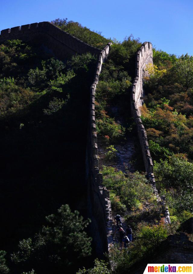 Foto Tembok Besar China  tak sekokoh dan seindah dahulu 