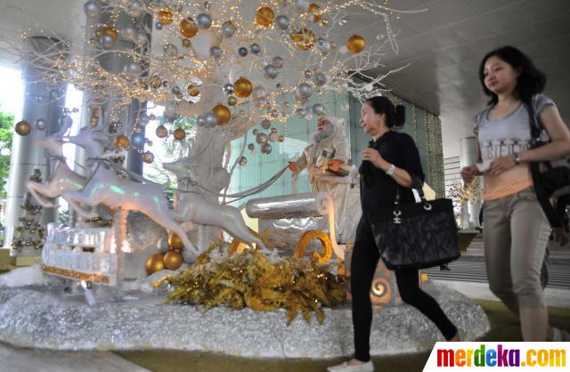 Foto Pernak pernik Natal  hiasi Mal Grand Indonesia  