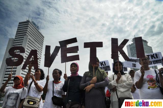 peristiwa hari ini di jakarta Foto Hari Buruh Migran Internasional buruh demo di 