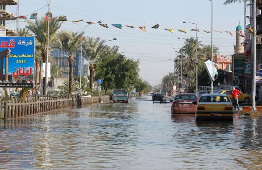 Kota Baghdad juga ikut kebanjiran