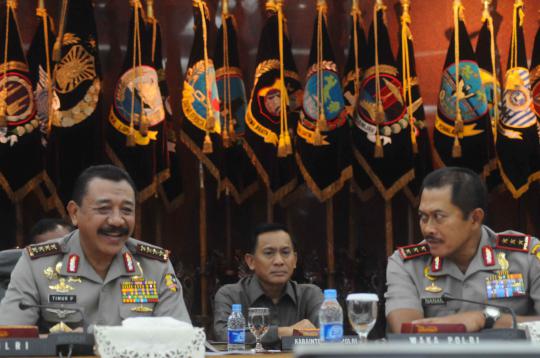 Kapolri Jenderal Timur Pradopo paparkan kinerja Polri tahun 2012