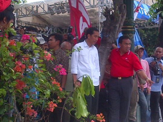 Hari libur, Jokowi tetap menyusuri Kali Ciliwung