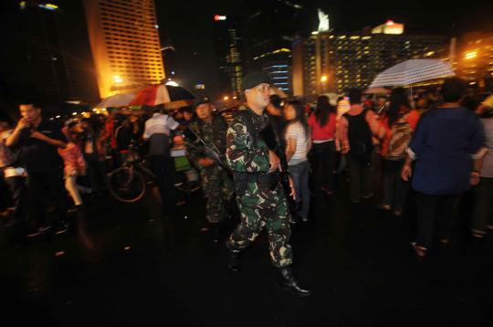 Penjagaan malam pergantian tahun baru 2012-2013