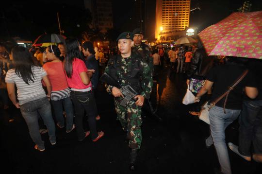 Penjagaan malam pergantian tahun baru 2012-2013