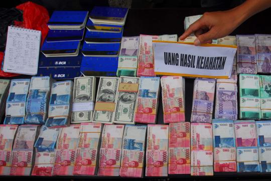 Ratusan juta uang hasil kejahatan narkoba diamankan