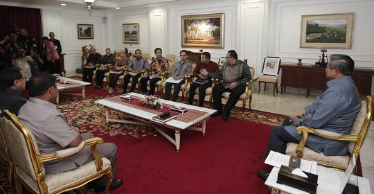 Presiden SBY terima kunjungan direksi LKBN Antara