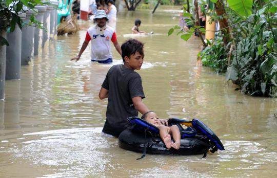 Sepekan, warga Pagelaran Banten dilanda banjir