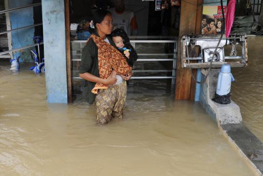 Sepekan, warga Pagelaran Banten dilanda banjir