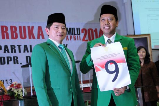 KPU bagikan nomor urut ke-10 parpol untuk Pemilu 2014