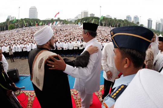 Peringatan Maulud Nabi, SBY disambut iringan takbir