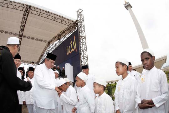 Peringatan Maulud Nabi, SBY disambut iringan takbir