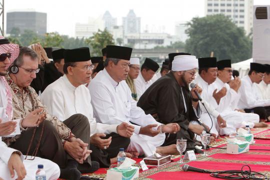 Peringatan Maulud Nabi, SBY disambut iringan takbir
