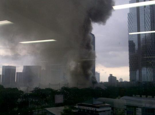 Kafe terbakar di kawasan SCBD
