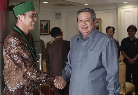 Presiden SBY sambut kedatangan Pengurus Besar HMI 