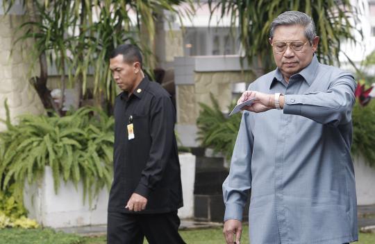 Presiden SBY dukung puteranya Ibas mundur dari DPR