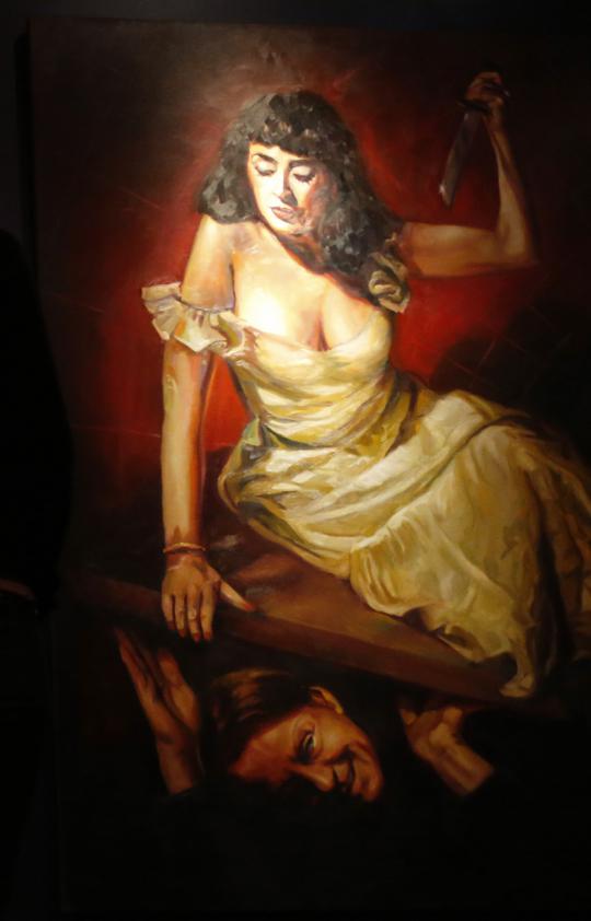 Para wanita pelaku kriminal dipamerkan dalam lukisan 