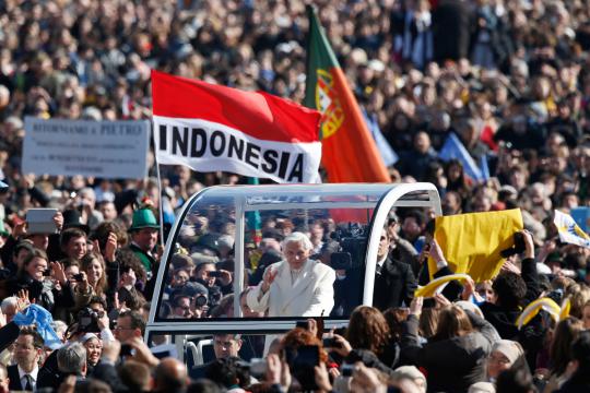 Paus Benediktus XVI ucapkan salam perpisahan