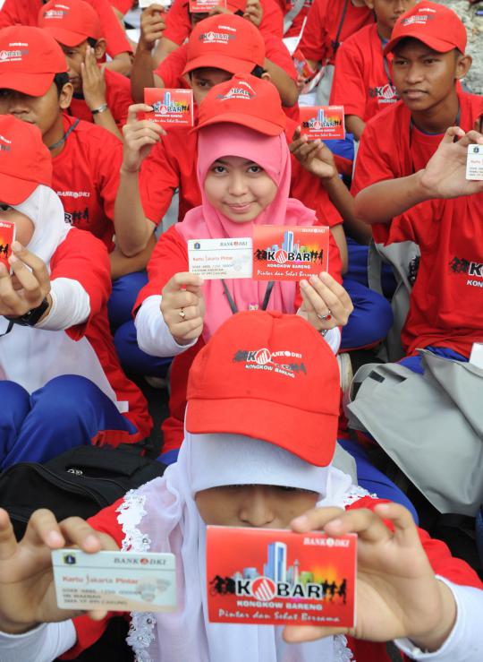 Pelajar pemegang Kartu Jakarta Pintar Kobar di HI