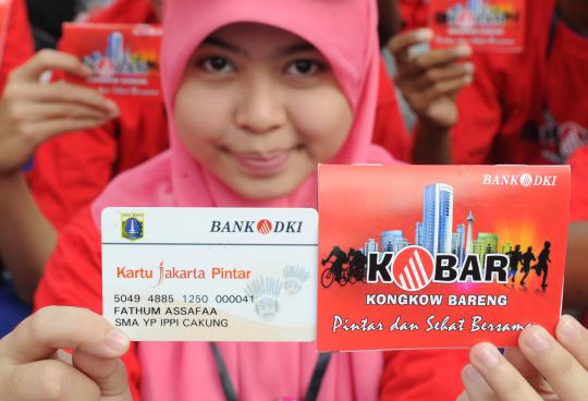 Pelajar pemegang Kartu Jakarta Pintar Kobar di HI