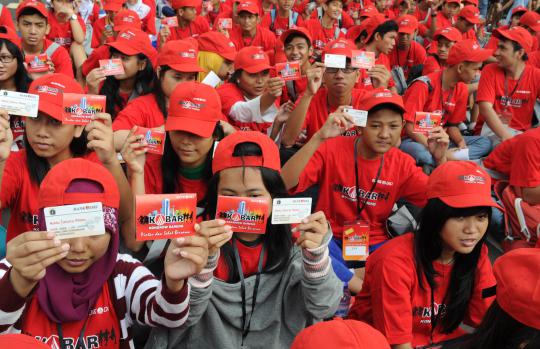 Pelajar pemegang Kartu Jakarta Pintar Kobar di HI
