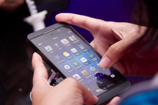 Acara peluncuran BlackBerry Z10 di Jakarta