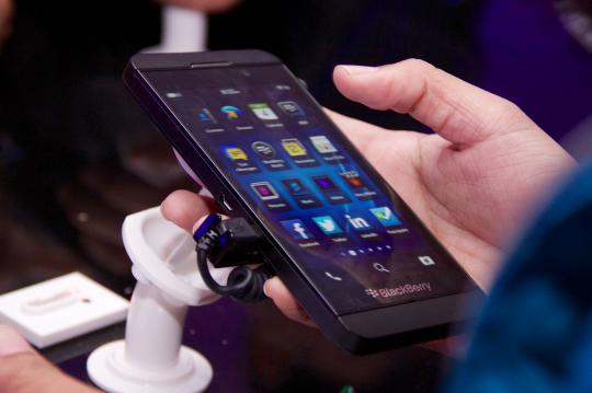 Acara peluncuran BlackBerry Z10 di Jakarta