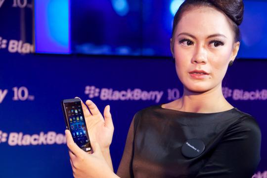 Acara peluncuran BlackBerry Z10 di Jakarta