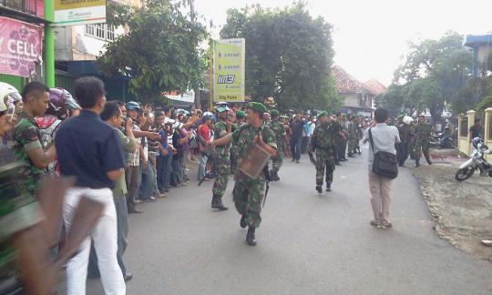 Pembakaran Markas Polres OKU, belasan motor hancur lebur