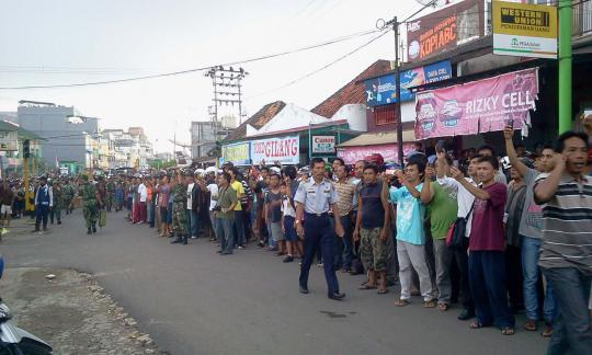 Pembakaran Markas Polres OKU, belasan motor hancur lebur