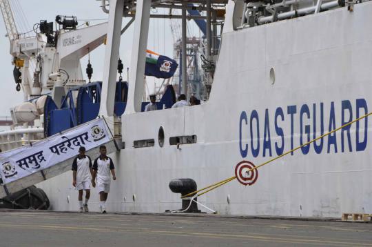 Kapal penjaga pantai laut India