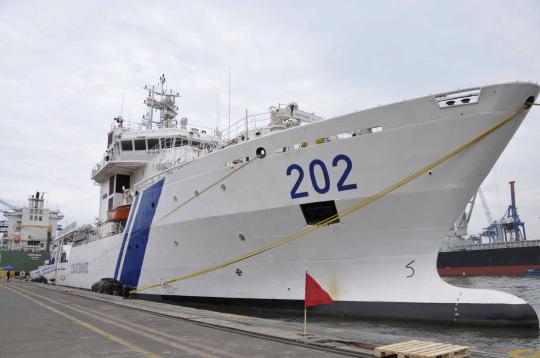 Kapal penjaga pantai laut India