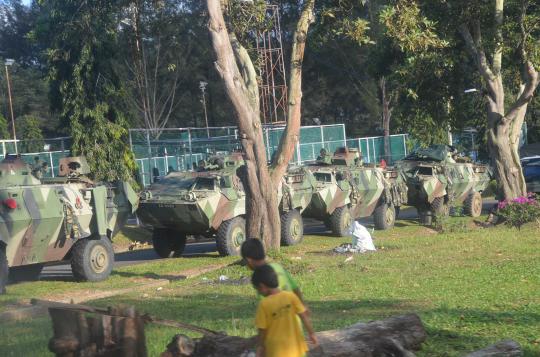 Ini markas militer Malaysia saat operasi menumpas pengikut Sulu