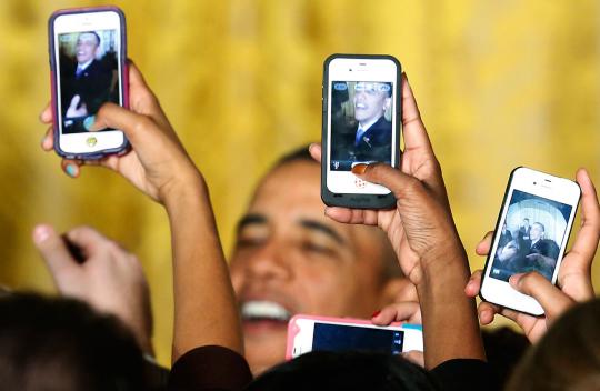 Ketika Obama dalam jepretan kamera