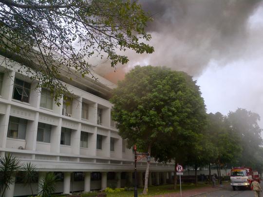 Kebakaran terjadi di Kompleks Istana